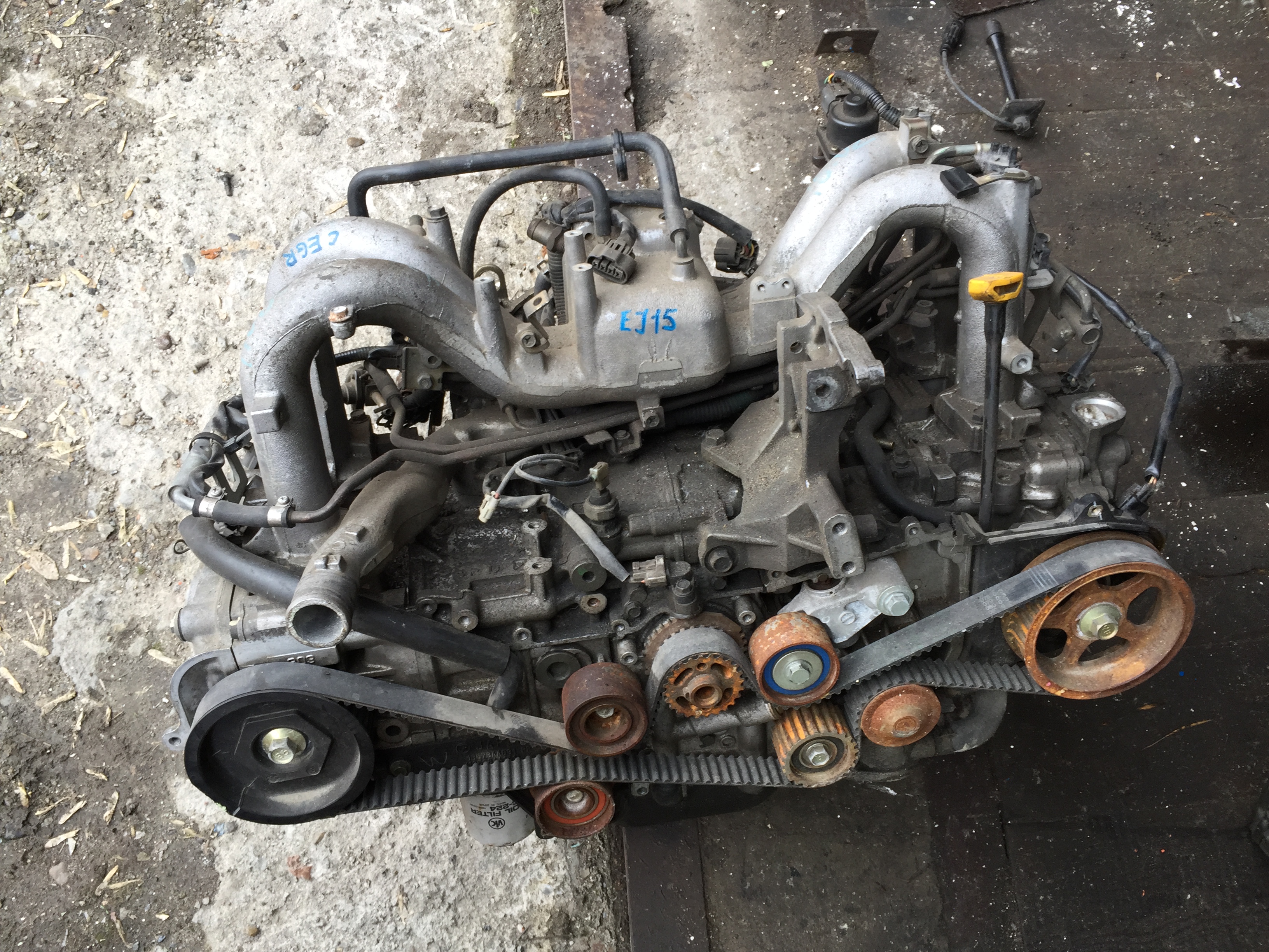 Двигатель в сборе EJ15 Subaru Impreza